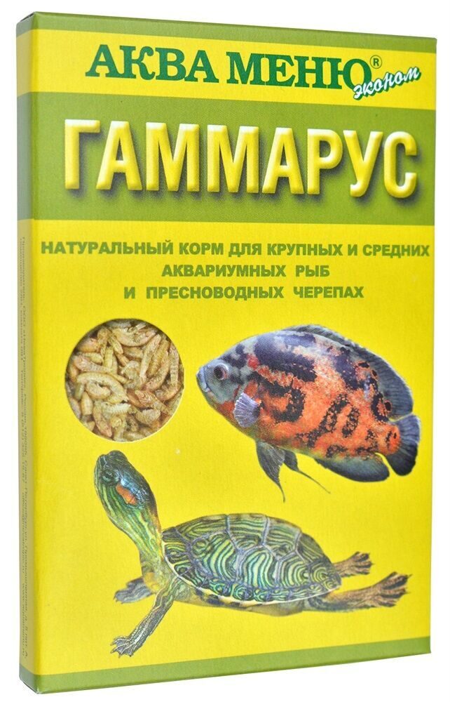 АКВА МЕНЮ Гаммарус для рыб и водных черепах, 0,011 кг